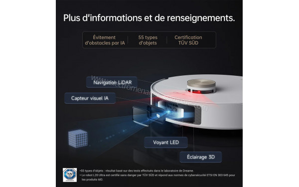 DREAME L20 Ultra Complete Blanc - Mise en situation