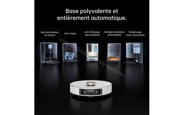 DREAME L20 Ultra Complete Blanc - Base polyvalente et enti&egrave;rement automatique