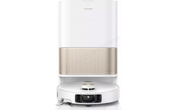 DREAME L40S Pro Ultra Blanc - Vue de face sur la base de chargement