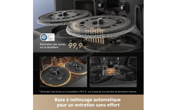DREAME L40s Pro Ultra Noir - Base &agrave; nettoyage automatique