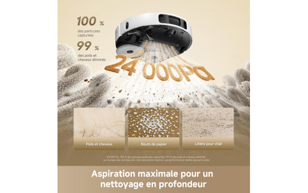 DREAME L40 Ultra A Blanc - Puissance d'aspiration