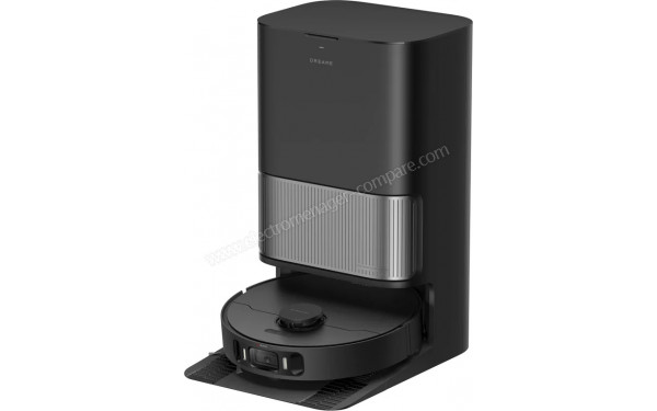 DREAME L40 Ultra AE Noir - Vue de 3/4 droite sur la base de chargement