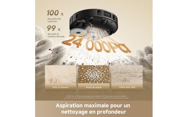 DREAME L40 Ultra A Noir - Puissance d'aspiration