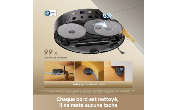 DREAME L40 Ultra A Noir - Nettoyage des bords et des coins