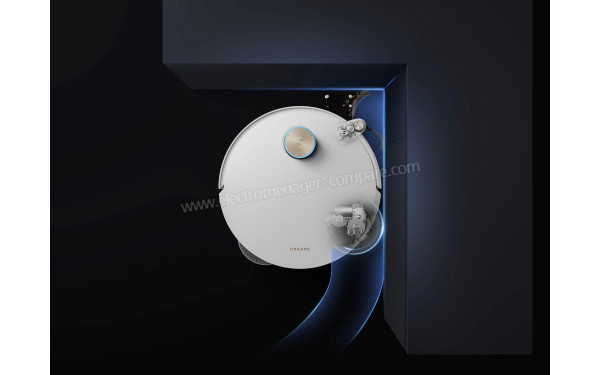 DREAME L50 Pro Ultra Blanc - Brosse lat&eacute;rale et serpilli&egrave;re extensibles