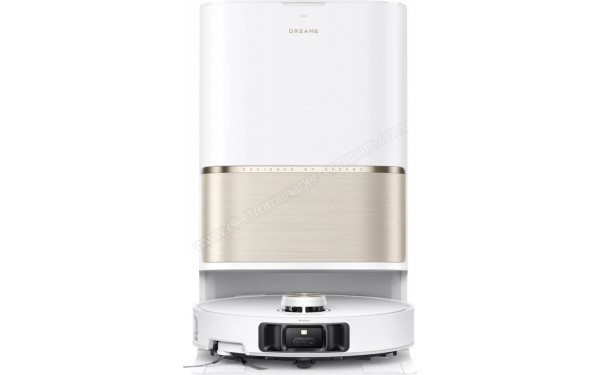 DREAME L50s Pro Ultra Blanc - Vue de face sur la station de chargement