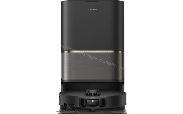 DREAME L50s Pro Ultra Noir - Vue de face sur la station de chargement