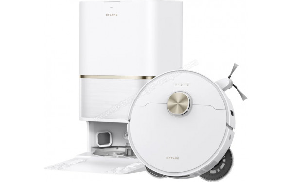 DREAME L50 Ultra AE Blanc - Vue de dessus avec station de chargement