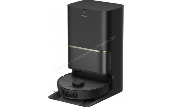 DREAME L50 Ultra AE Noir - Vue de 3/4 droite sur la station de chargement