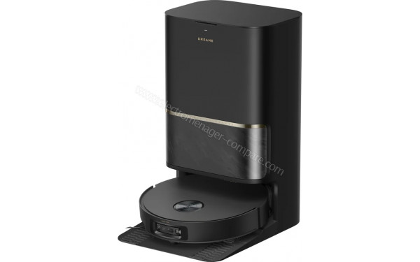 DREAME L60 Ultra Noir - Vue de 3/4 droite sur la base de chargement