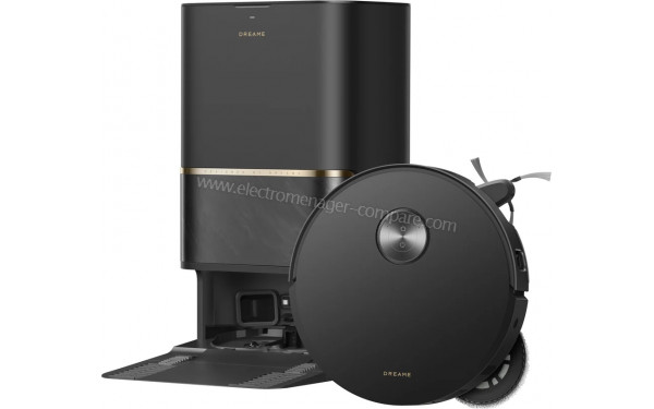 DREAME L60 Ultra Noir - Vue du dessus avec base de chargement