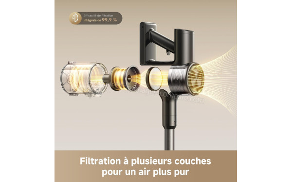 DREAME R10s Lite-A - Filtration &agrave; plusieurs couches