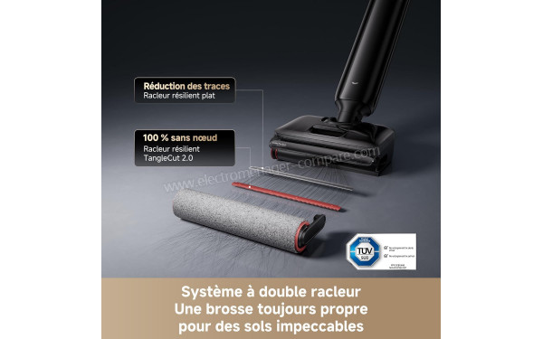 DREAME T12 Pro-A - Syst&egrave;me &agrave; double racleur