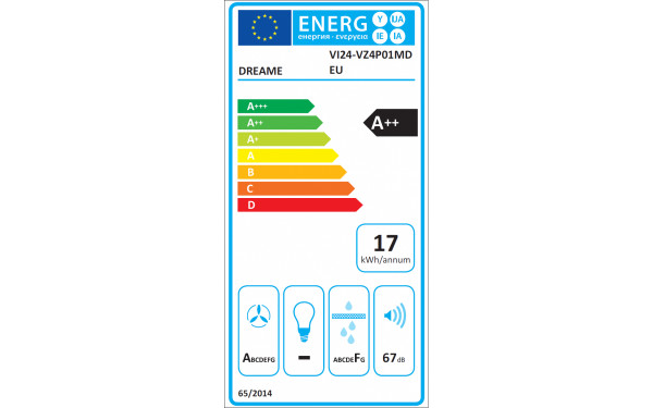 DREAME VZ40 Pro - &Eacute;tiquette &eacute;nergie