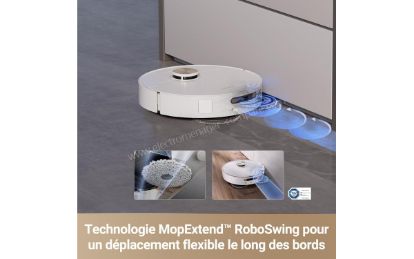 DREAME X30 Ultra Blanc - Technologie MopExtend RoboSwing