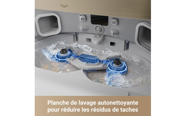 DREAME X30 Ultra Blanc - Planche de lavage auto-nettoyante