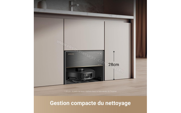 DREAME X40 Master Noir - Dimensions