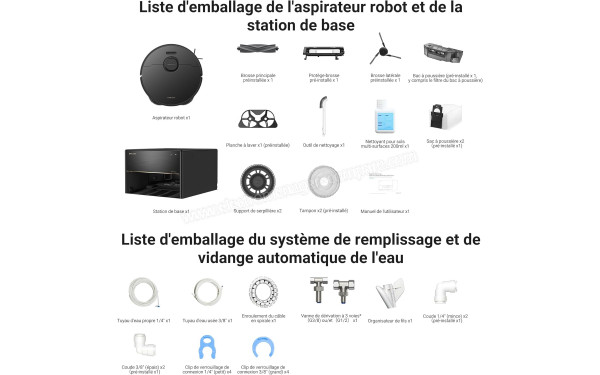 DREAME X40 Master Noir - Accessoires