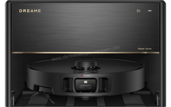 DREAME X40 Master Noir - Vue de face sur la base de chargement