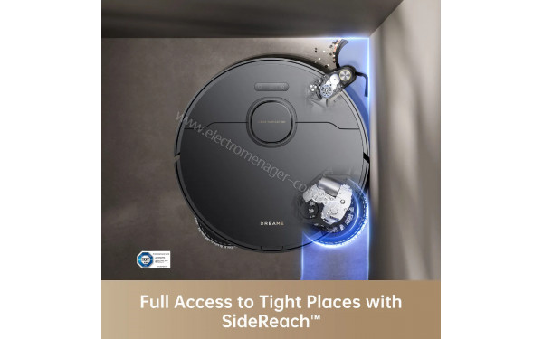 DREAME X40 Ultra Complete Noir - Brosse lat&eacute;rale