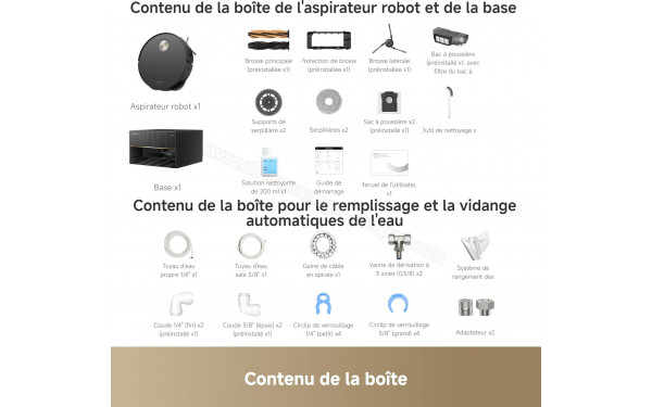 DREAME X50 Master Noir - Accessoires