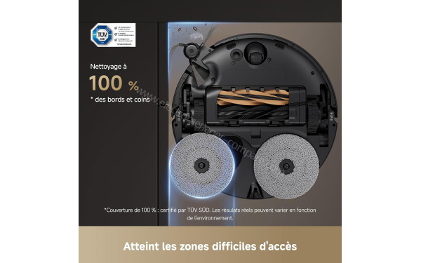 DREAME X50 Master Noir - Vue du dessous