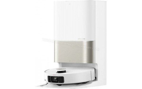 DREAME X50 Ultra Complete Blanc - Vue de 3/4 droite sur la base de chargement