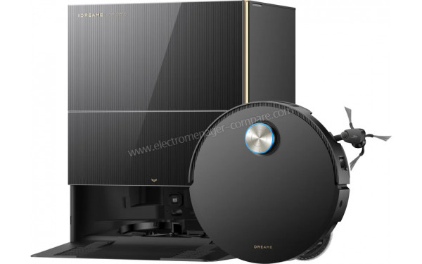 DREAME X60 Pro Ultra Complete Noir - Vue de dessus avec station de chargement