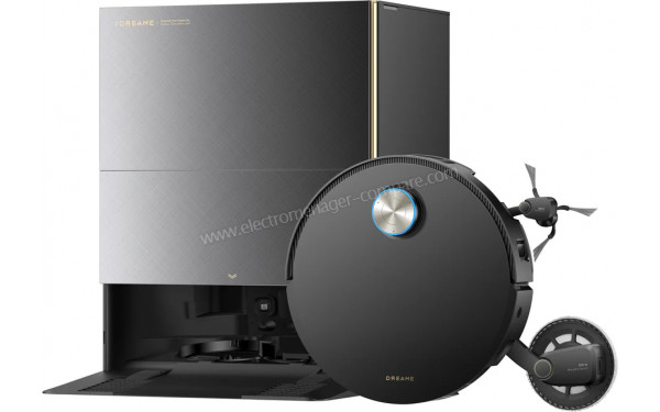 DREAME X60 Pro Ultra Complete Gris - Vue du dessus avec base de chargement