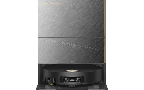 DREAME X60 Pro Ultra Complete Gris - Vue de face sur la base de chargement