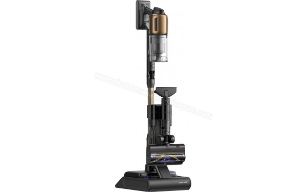 DREAME Z30 Pro Aqua-A -  Vue de 3/4 gauche sur la base de chargement