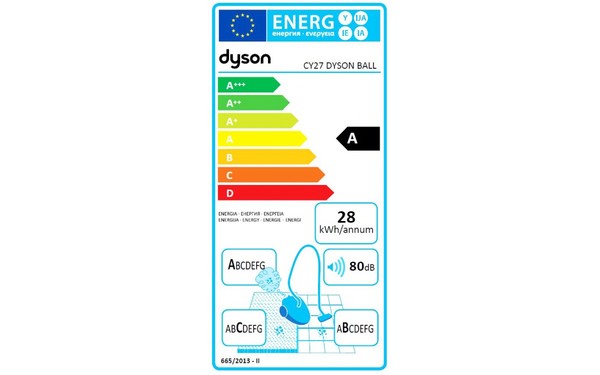 DYSON Ball Multifloor Extra - &Eacute;tiquette &eacute;nergie