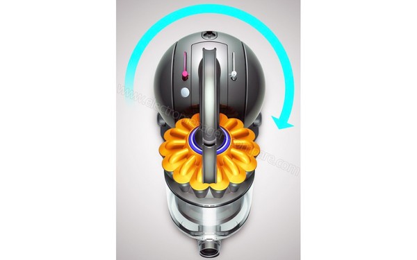 DYSON Ball Multifloor - Vue du dessus (cr&eacute;dit : Boulanger)