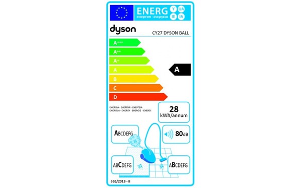 DYSON Ball Pack Maison - &Eacute;tiquette &eacute;nergie