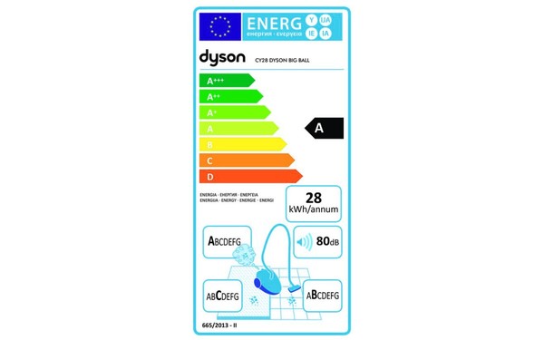 DYSON Big Ball Stubborn 2 - &Eacute;tiquette &eacute;nergie