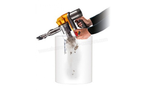 DYSON DC43H - Vidange (cr&eacute;dit : Darty)