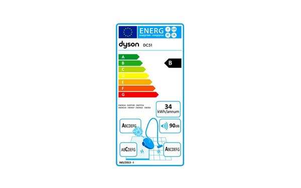 DYSON DC51 Multifloor - &Eacute;tiquette &eacute;nergie
