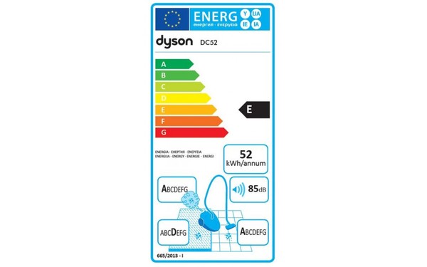 DYSON DC52 Complete Parquet - &Eacute;tiquette &eacute;nergie