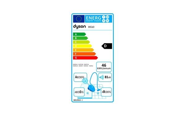 DYSON DC63 Allergy - &Eacute;tiquette &eacute;nergie