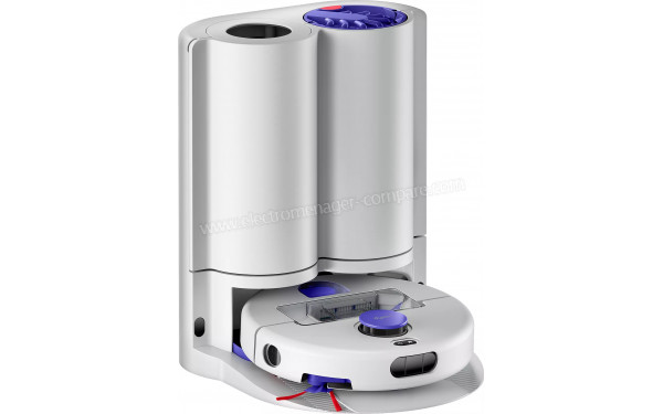 DYSON R2 Nurovi wash+dry - Vue de 3/4 gauche sur la base de chargement