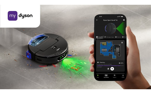 DYSON Spot+Scrub Ai - Application pour smartphones ou tablettes