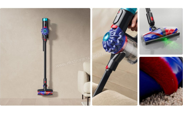 DYSON V10 Konical Auto Empty Dock Noir - Mise en situation