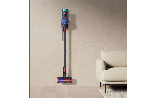 DYSON V10 Konical Noir - Vue sur la station murale de chargement