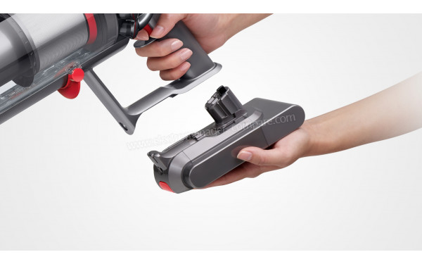 DYSON V11 Motorhead - Vue de la batterie clipsable (cr&eacute;dit : Boulanger)