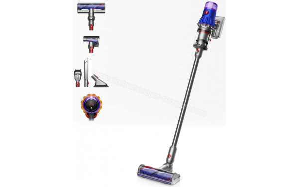 DYSON V12 Detect Slim Animal - Vue 3/4 droite avec accessoires