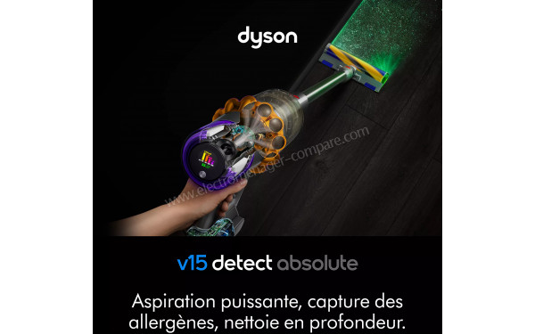 DYSON V15 Detect Absolute 2026 - Mise en situation