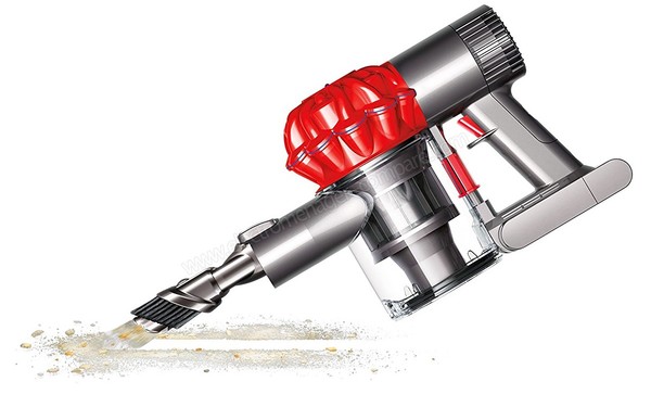 DYSON V6 Car & Boat Extra - Vue de profil avec accessoire combin&eacute;