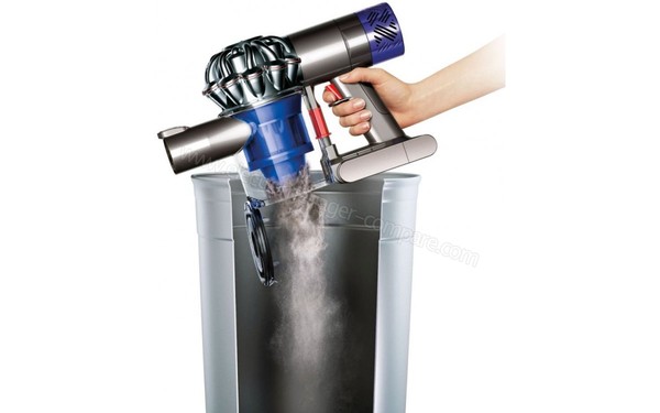 DYSON V6 Fluffy v2 - Vidage du bac