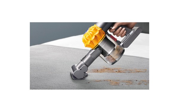 DYSON V6 Top Dog - Vue avec Mini brosse motoris&eacute;e