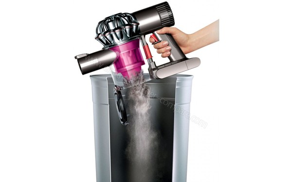 DYSON V6 Trigger + Rose - Vidage du bac
